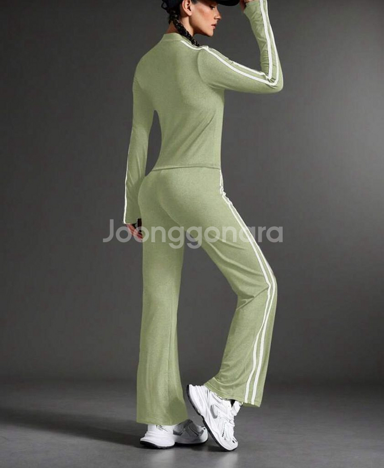여성 트레이닝복 세트 올리브 그린 s--1