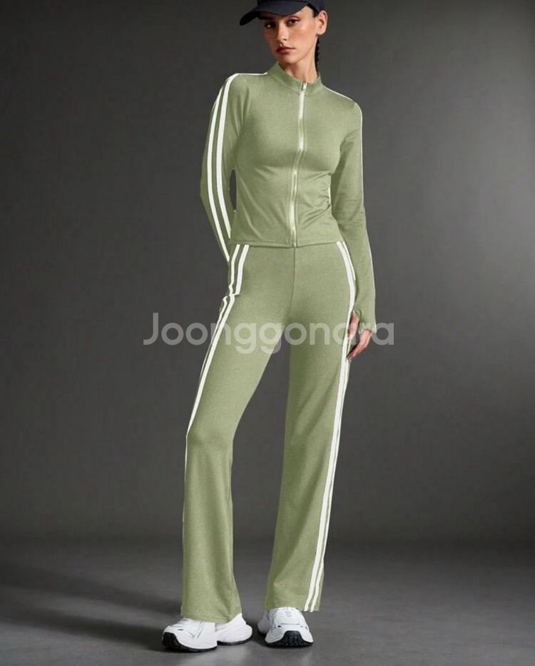 여성 트레이닝복 세트 올리브 그린 s--3