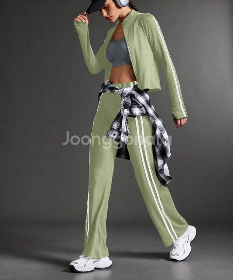 여성 트레이닝복 세트 올리브 그린 s--2