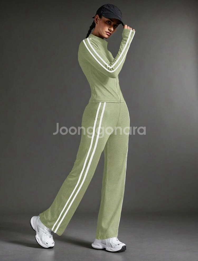 여성 트레이닝복 세트 올리브 그린 s--6