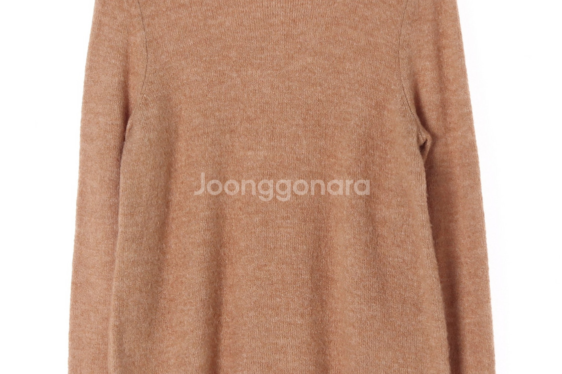 [S]GAP갭 베이지 라운드 긴팔 롱 니트 스웨터--2