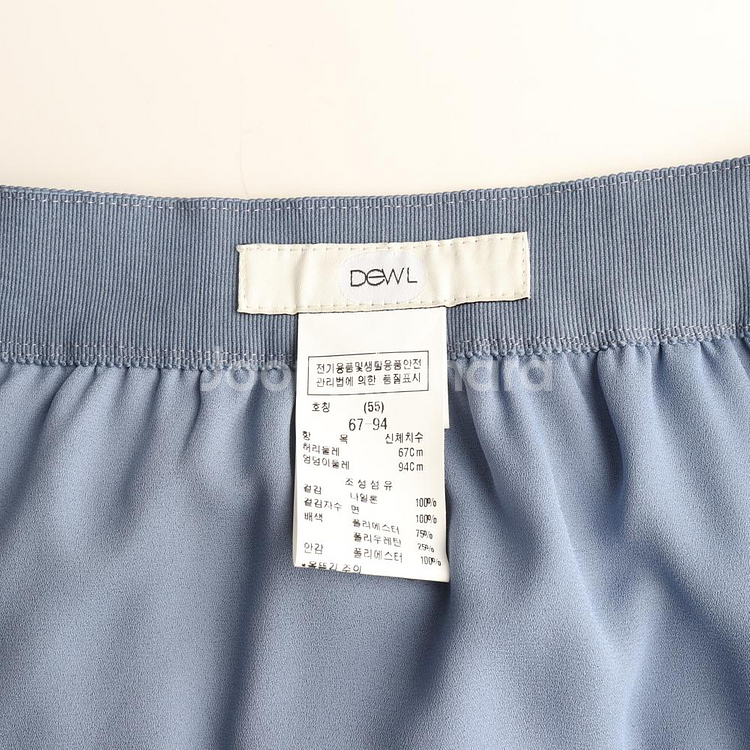 [S]듀엘 인디블루 레이스 레이어드 쉬폰 샤스커트 치마--4