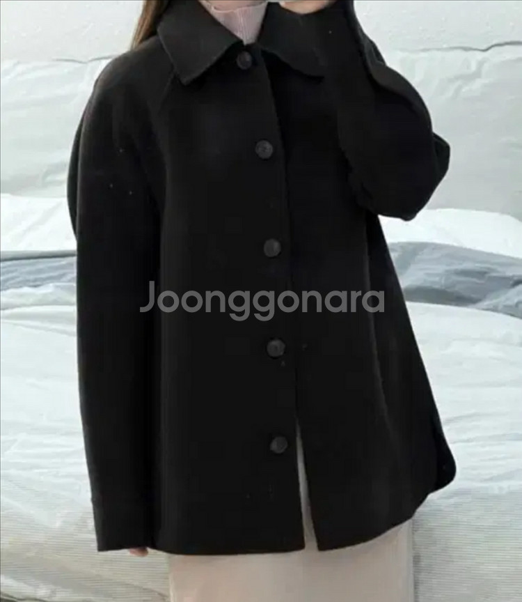 코스 더블페이스 울자켓 XXS 1148649 블랙 co--3