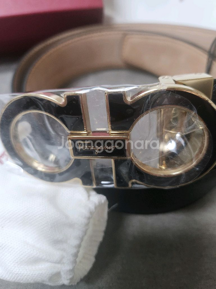 페라가모 간치니 로고 프리컷 벨트--1