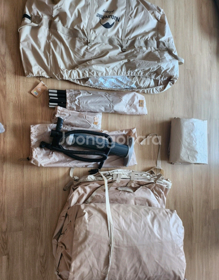 네이처하이크12y,타프+전용러그,전용가방+에어박스매트--1