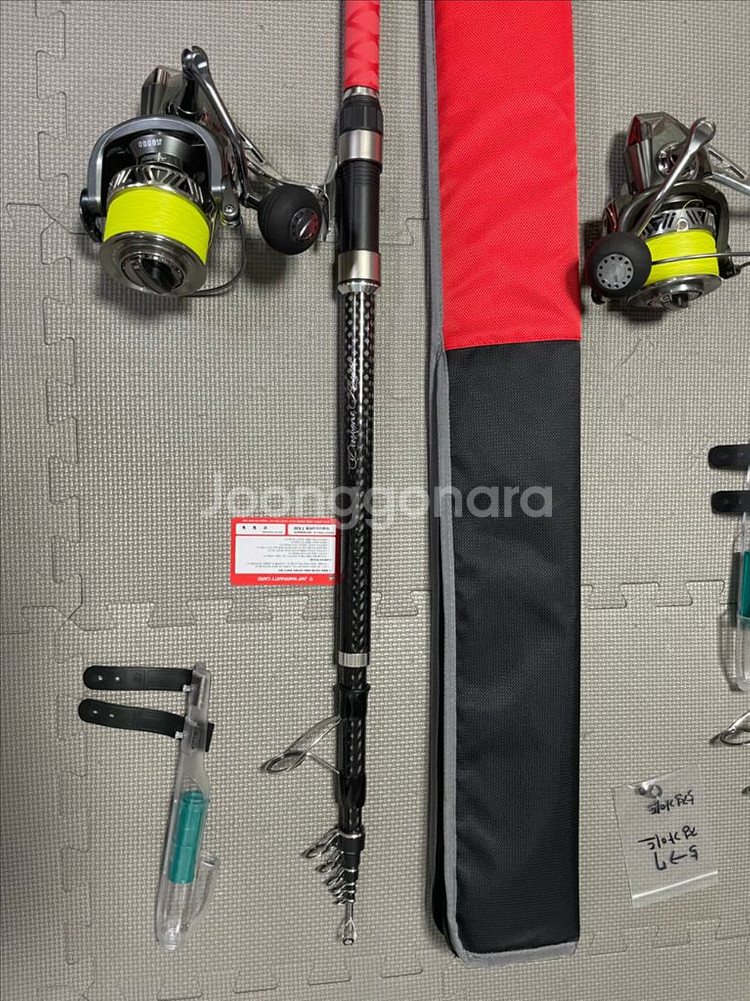 다크니스 나이트 낚시대 구형,신형 2대 + 릴 2개--1