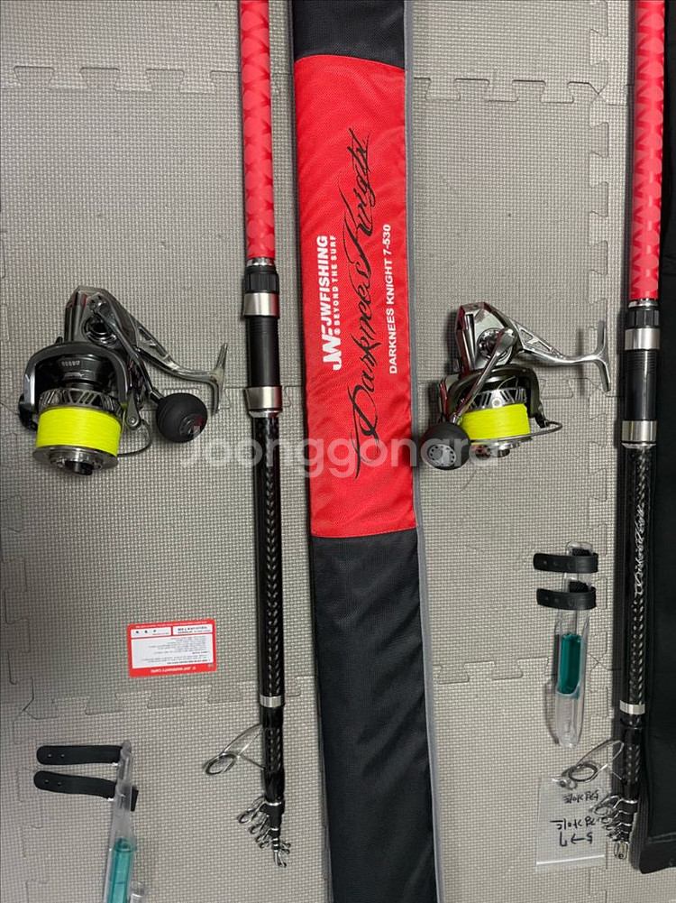 다크니스 나이트 낚시대 구형,신형 2대 + 릴 2개--7