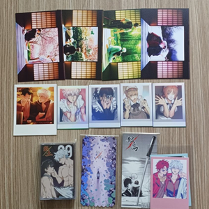 은혼 긴토키 히지카타 엽서 풀빵님 댄디님 비공굿 일괄