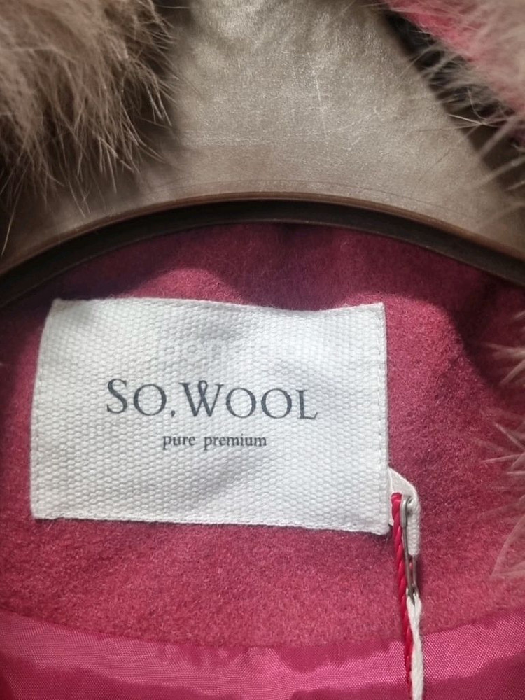 SO.WOOL 피아첸자 울 100% 케이프코트 (다크핑--6