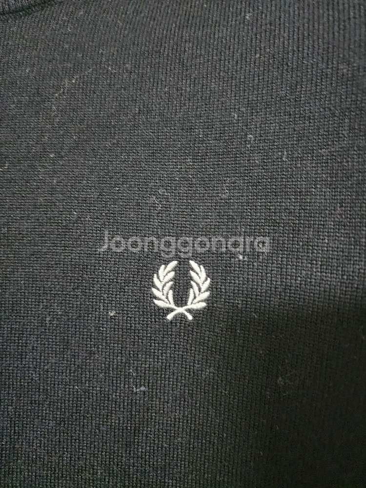 정품/ 프레드페리 메리노울 100% 라운드 니트 /M,--4