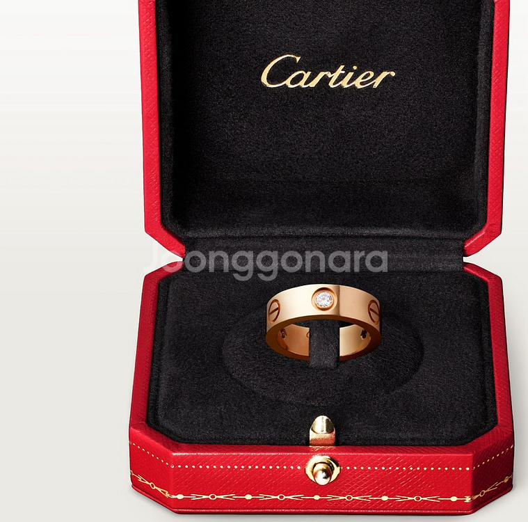 까르띠에 러브링 다이아몬드3개(핑크골드)--0