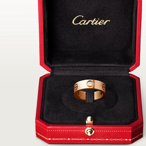 까르띠에 러브링 다이아몬드3개(핑크골드)