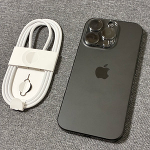 아이폰 16 프로 블랙 티타늄 1tb 배터리 사이클 8