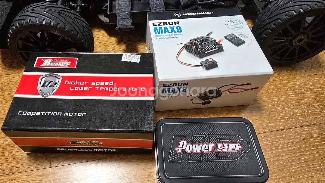 홍노 X3GT(rc카) + KO 프로포 송수신기 일괄--8