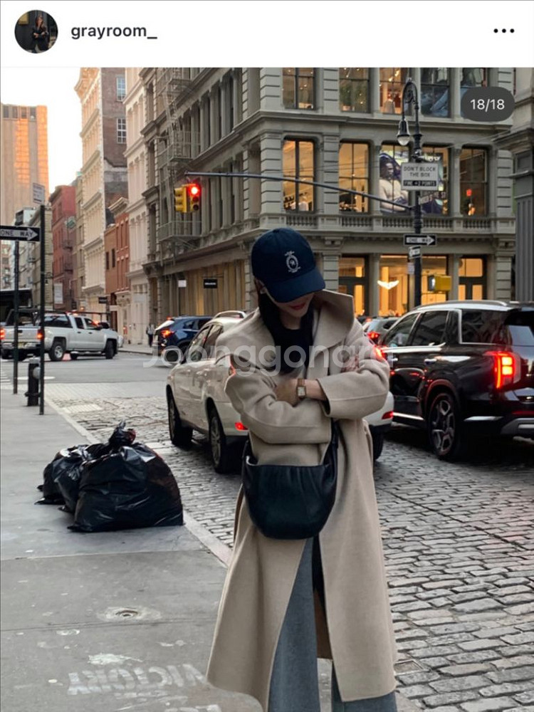 그레이룸 캐시20 롱코트 오트밀--0