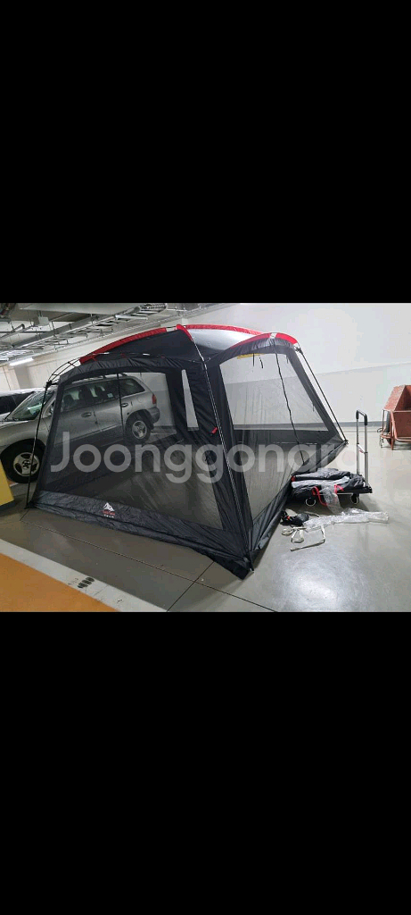 캠핑 쉘터 3.6m 블랙/레드--4
