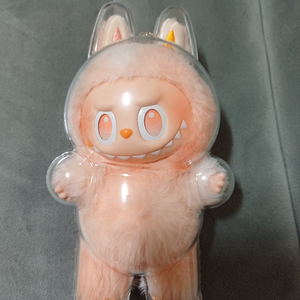 라부부 하이라이트 키링 인형 1개와 라부부 케이스 1개