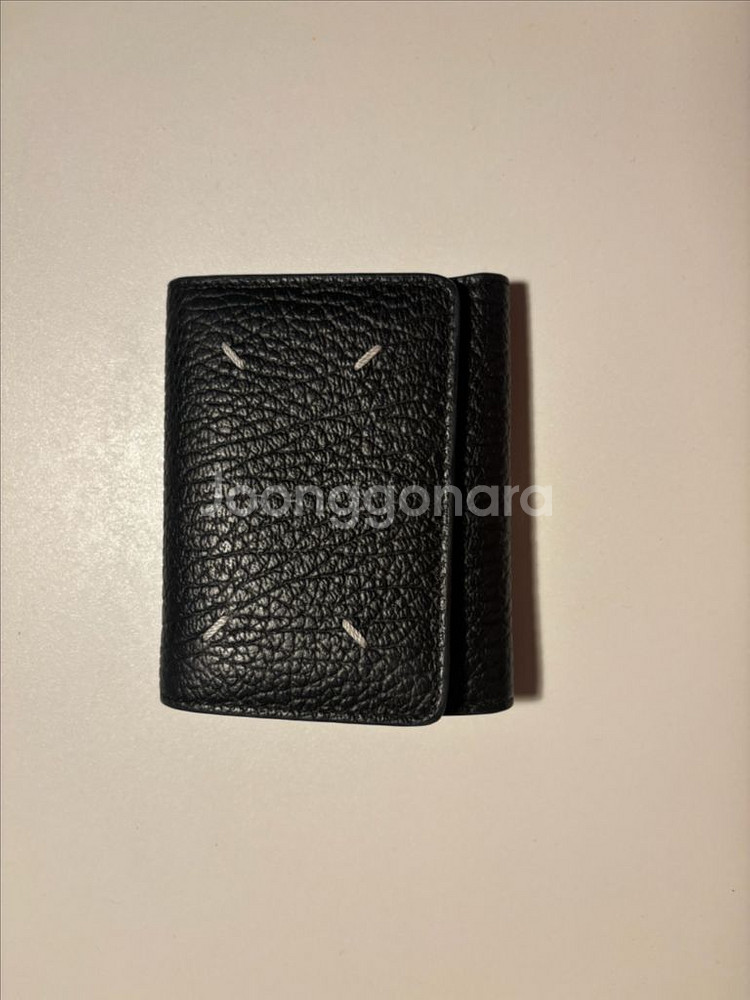 메종 마르지엘라 지퍼 컴팩트 트라이폴드 지갑--0