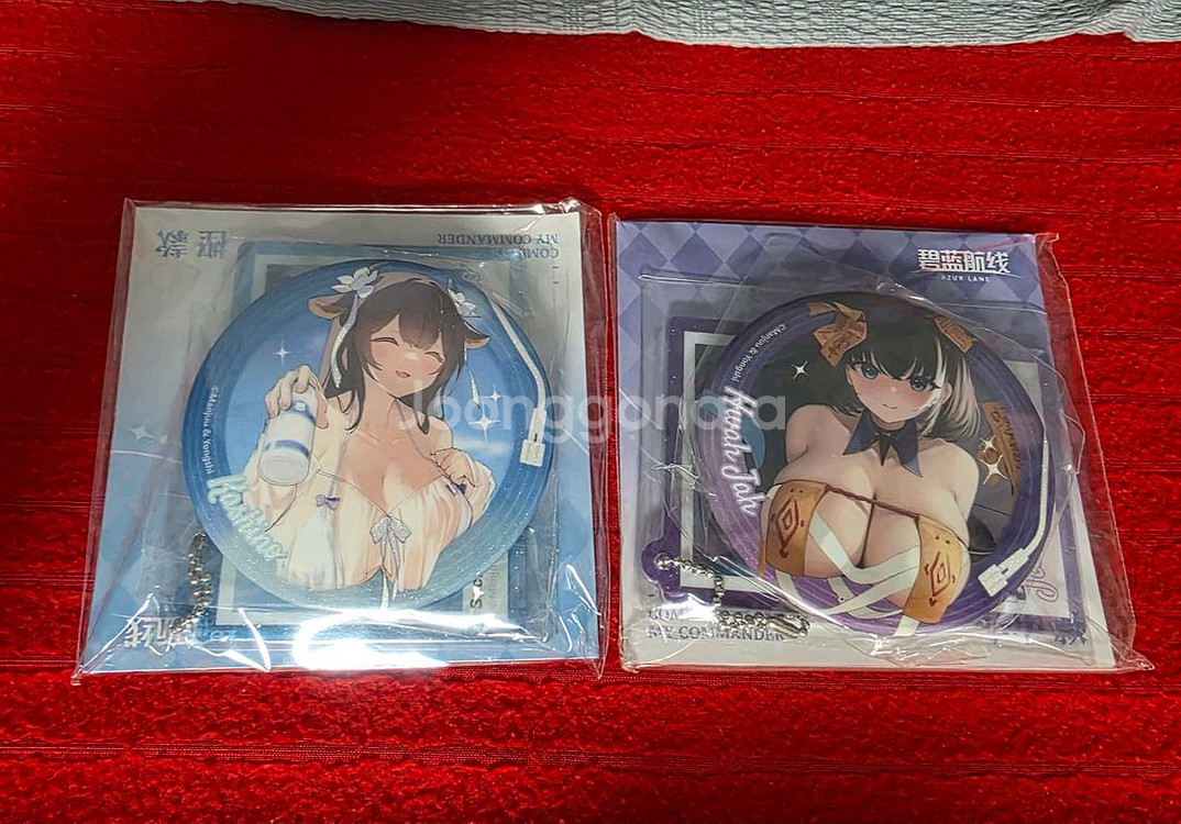 벽람항로 카시노&화지아 캔뱃지 아크릴 키링 굿즈--0