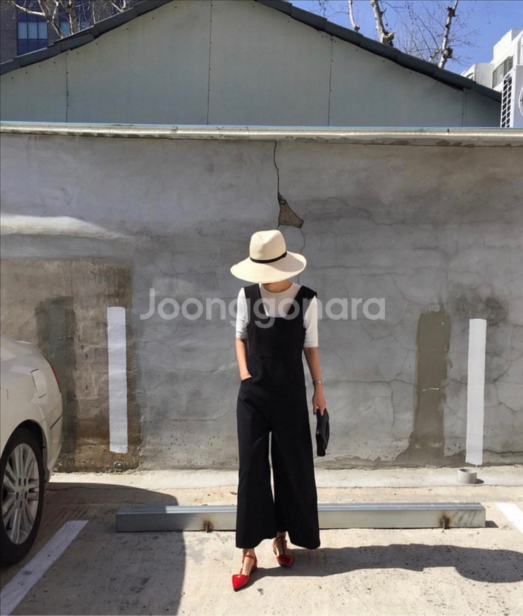 오르 ORR 점프수트 오버롤멜빵와이드팬츠 레이어드민소매--0