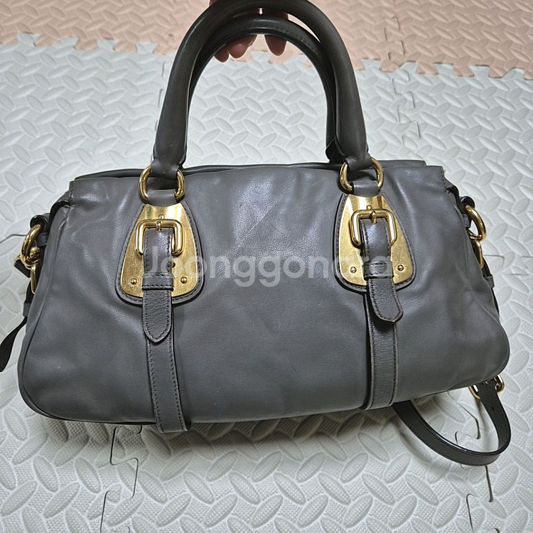 프라다 소프트 카프 토트 크로스백--2