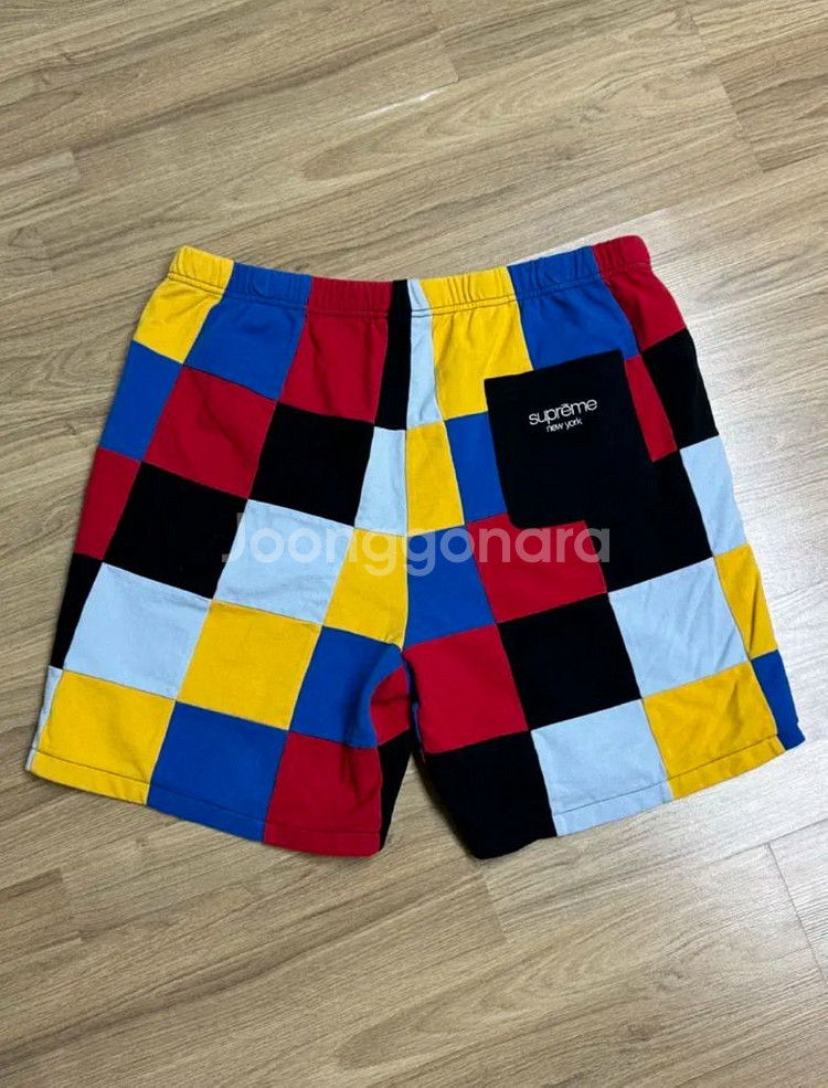 슈프림 / 18FW 패치워크 피케 쇼츠 / L--1