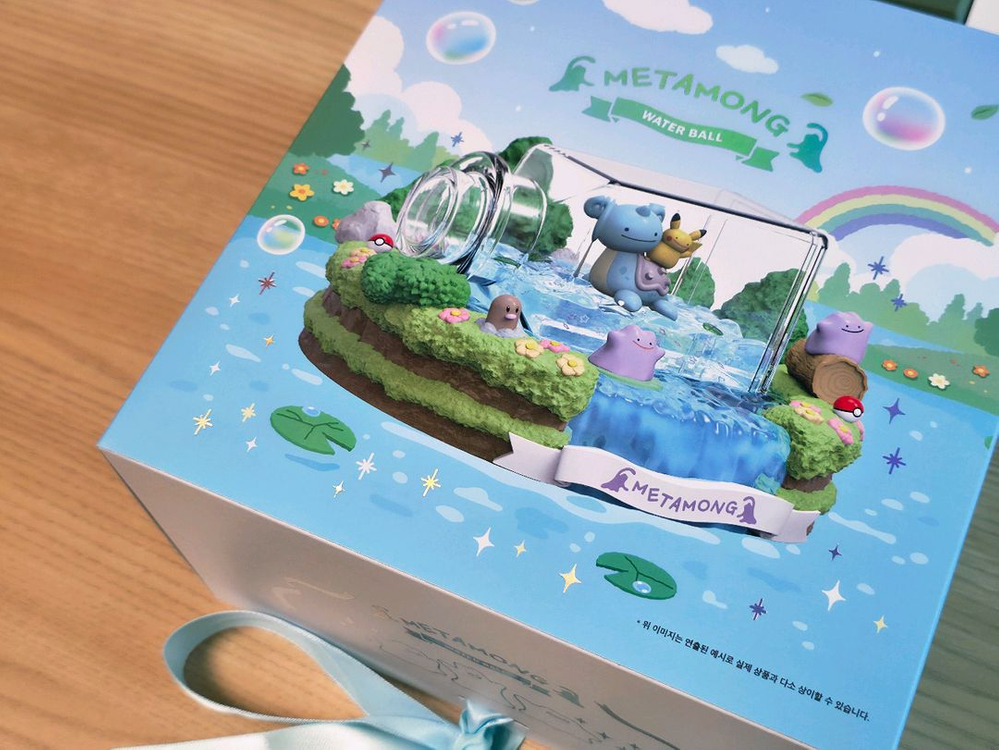 잠실 포켓몬 팝업 한정 메타몽 워터볼 피규어--0