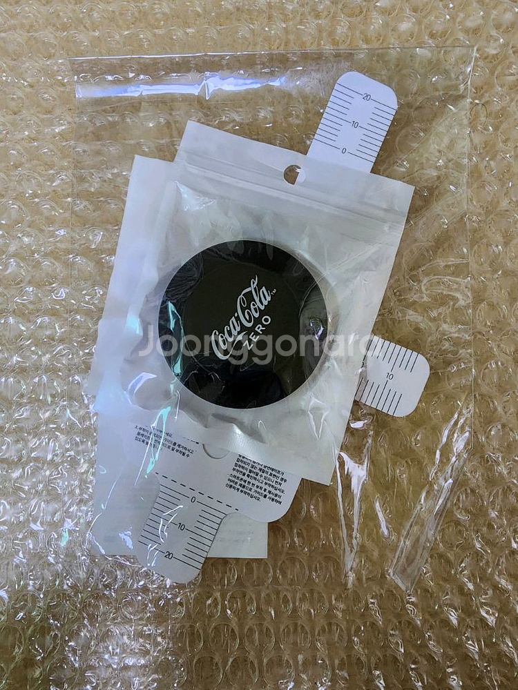 코카콜라 스마트폰 그립홀더 자석 플레이트 세트 블랙--1