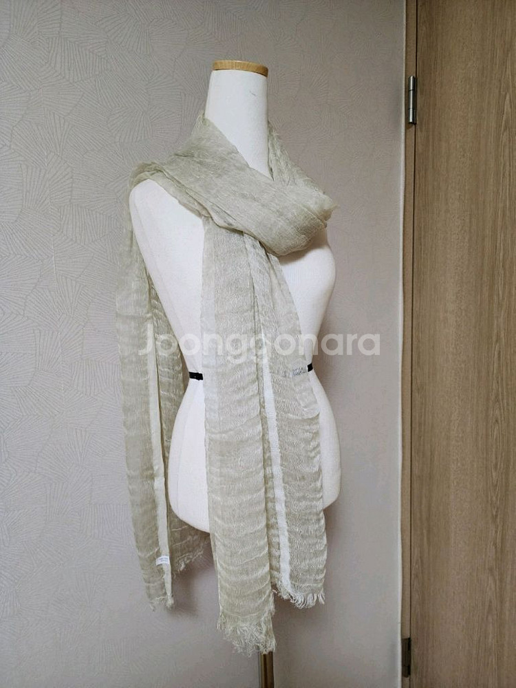 (새상품) 여행필수품. 실크 린넨 스카프. 머플러--0