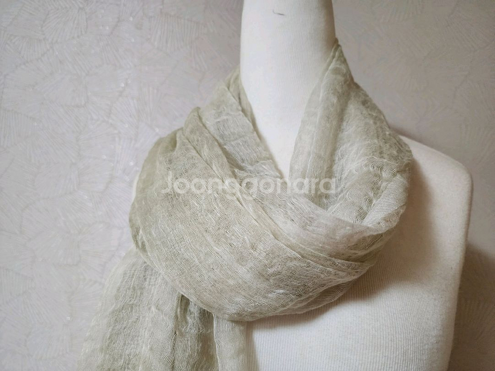 (새상품) 여행필수품. 실크 린넨 스카프. 머플러--3