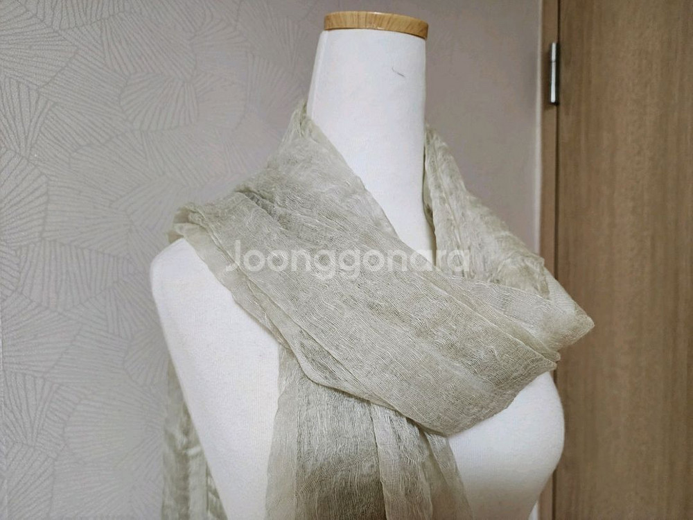 (새상품) 여행필수품. 실크 린넨 스카프. 머플러--4