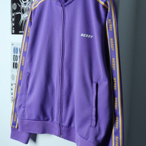 (M-L) 널디 집업져지 트랙탑 아이유 퍼플 올드스쿨