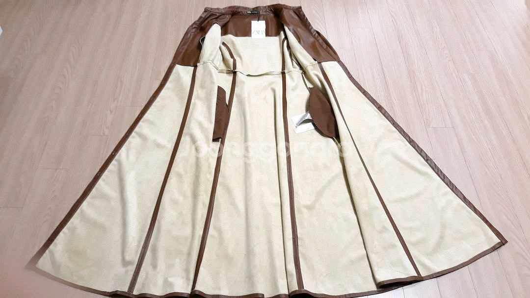 텍달린 새상품 ZARA 원피스 자라 레자 스판 롱원피스--9