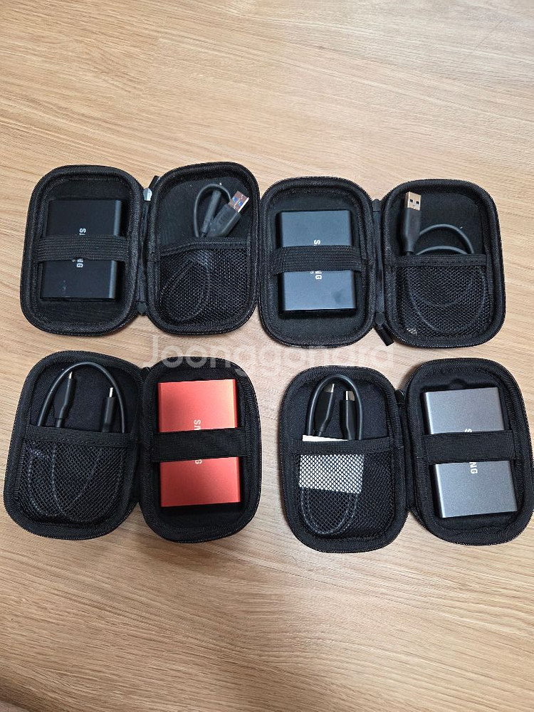 삼성 Portable SSD T5/T7 1tb 4개--0