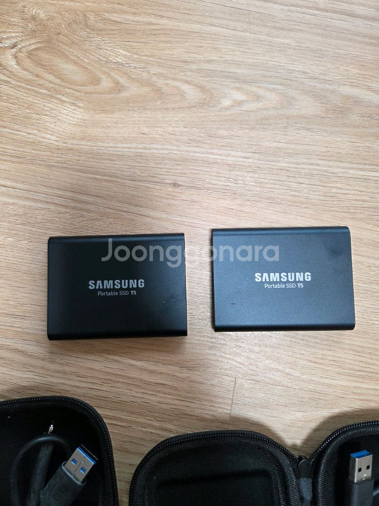 삼성 Portable SSD T5/T7 1tb 4개--2