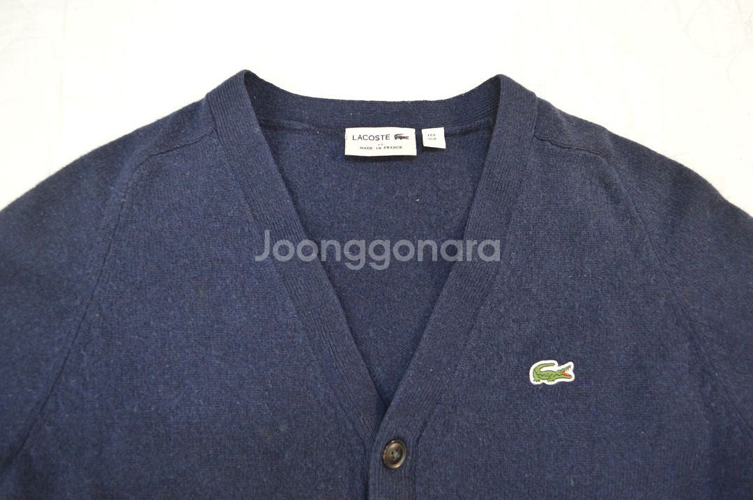 라코스테(프랑스산)/남/울/니트/가디건/95정도--1
