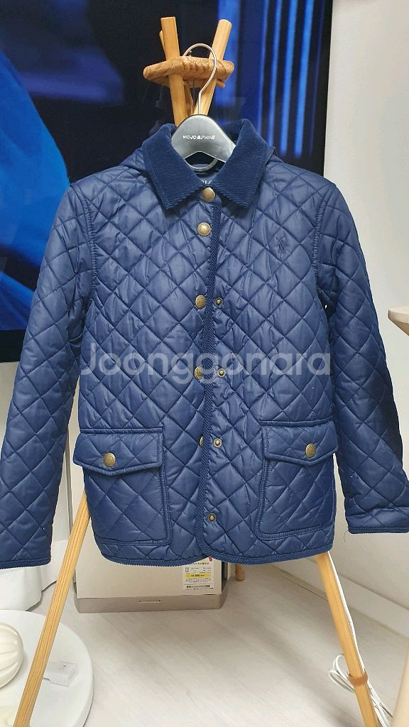 폴로 키즈 퀼팅 패딩 자켓 M사이즈 7세 8세 초1 초--0