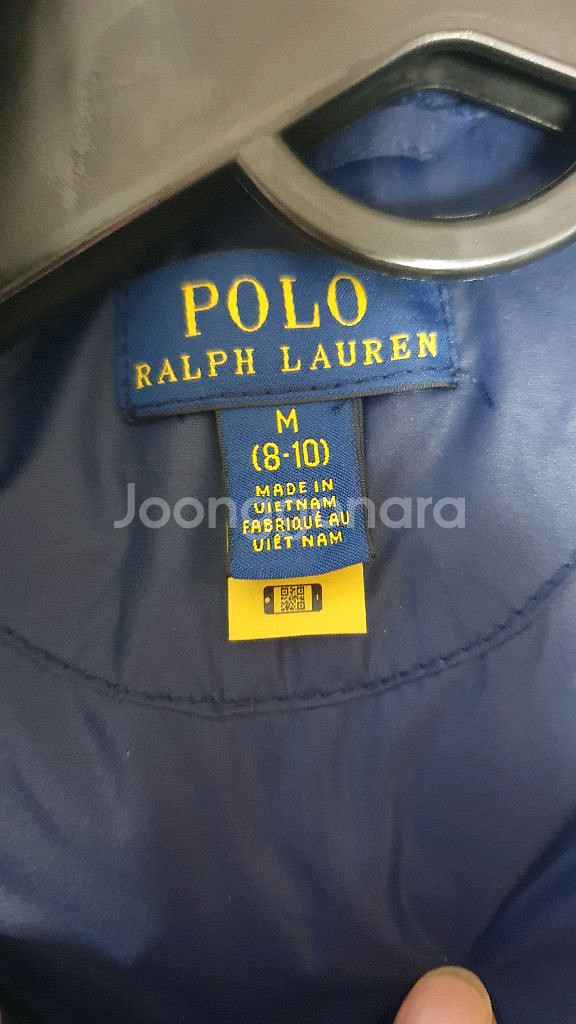 폴로 키즈 퀼팅 패딩 자켓 M사이즈 7세 8세 초1 초--2