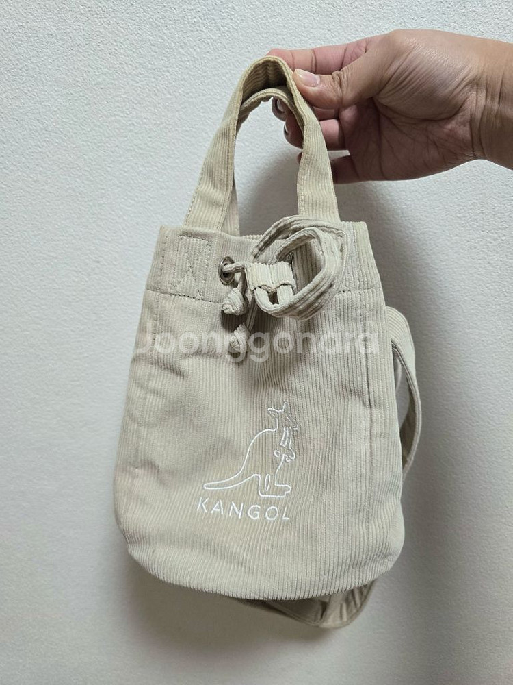 캉골 코듀로이 버킷백(새상품)--1