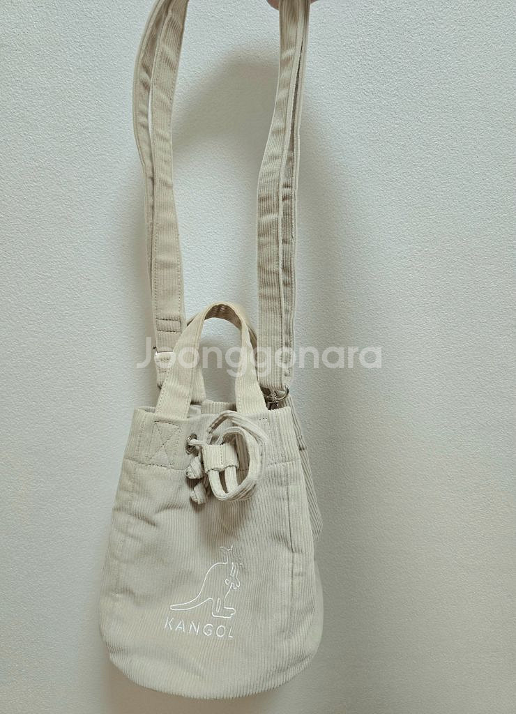 캉골 코듀로이 버킷백(새상품)--2