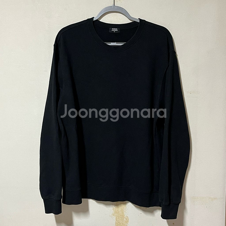 무신사 맨투맨 블랙 XL--0