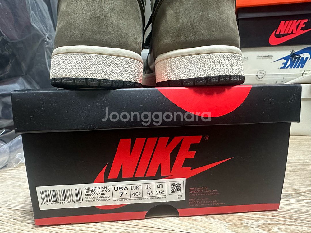 [255] 조던1 레트로 하이 OG 다크모카--3