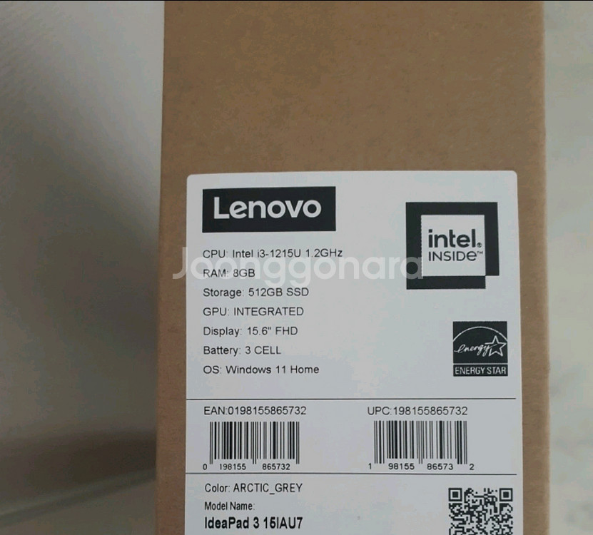 레노버 노트북 IdeaPad 3 15IAU7 윈도우포함--0