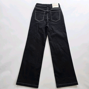 플랙진 청바지 흑청 스판 사이즈24 R2500