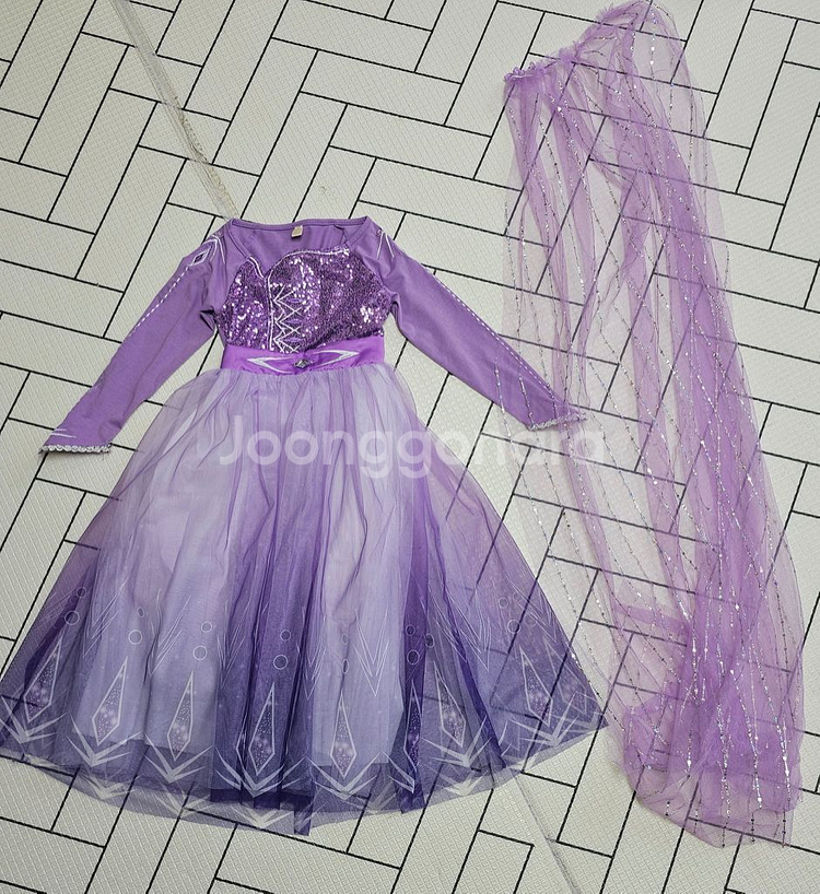 130사이즈드레스 공주드레스 안나드레스학예회 할로윈 7--9