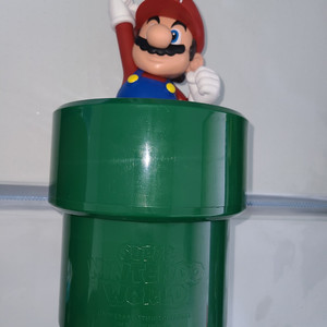 USJ 유니버셜스튜디오 슈퍼마리오 버킷통 피규어 과자통