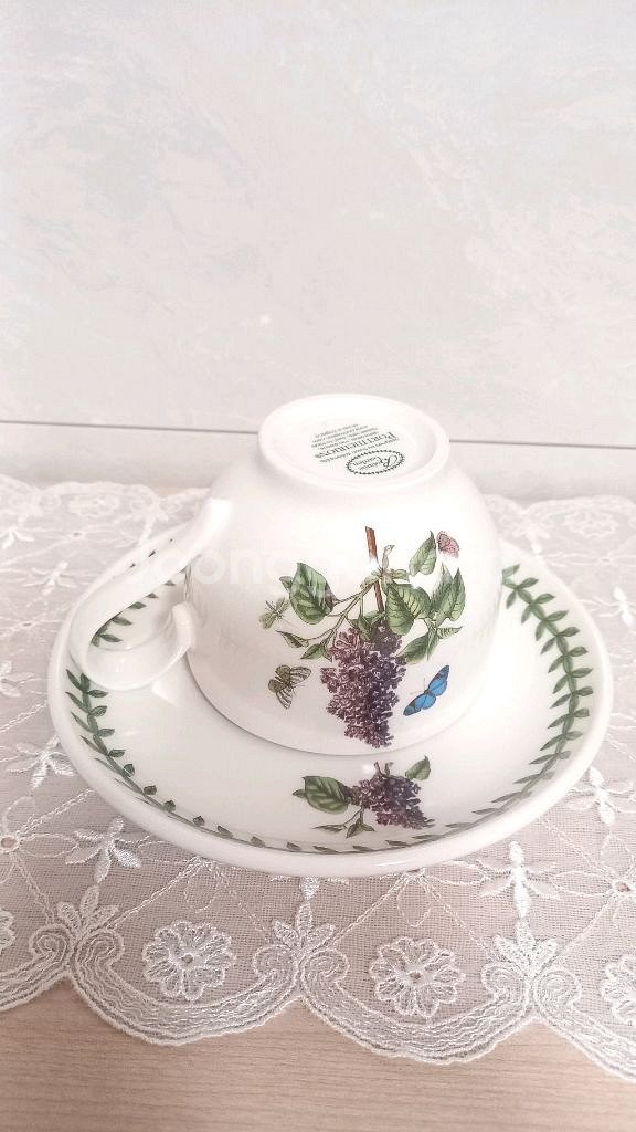 (미사용 정품) 보타닉가든 포트메리온 찻잔 1인조 2P--0