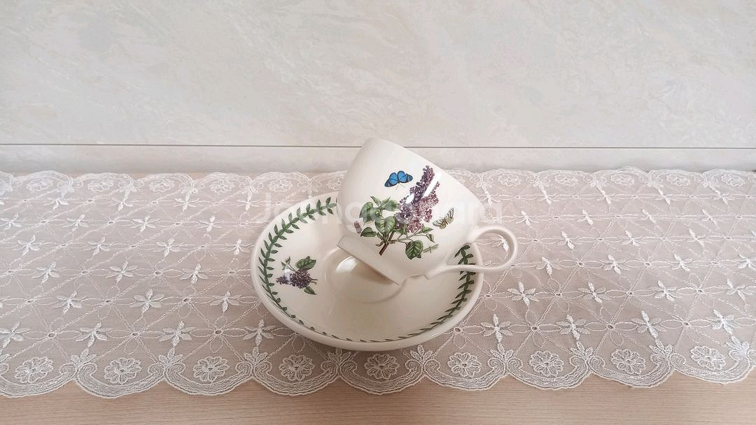 (미사용 정품) 보타닉가든 포트메리온 찻잔 1인조 2P--9