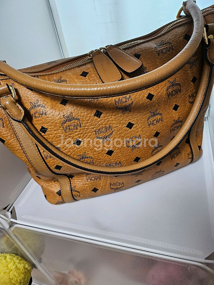 MCM 비세토스 꼬냑 엠씨엠 가방 숄더백 정품--3