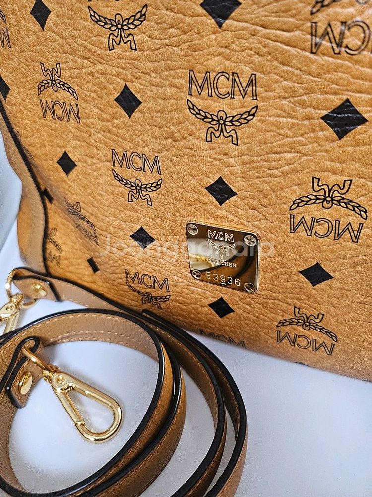MCM 비세토스 꼬냑 엠씨엠 가방 숄더백 정품--4